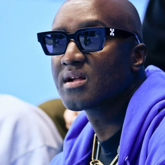 Off-White Black Sunglasses with Blue Lenses